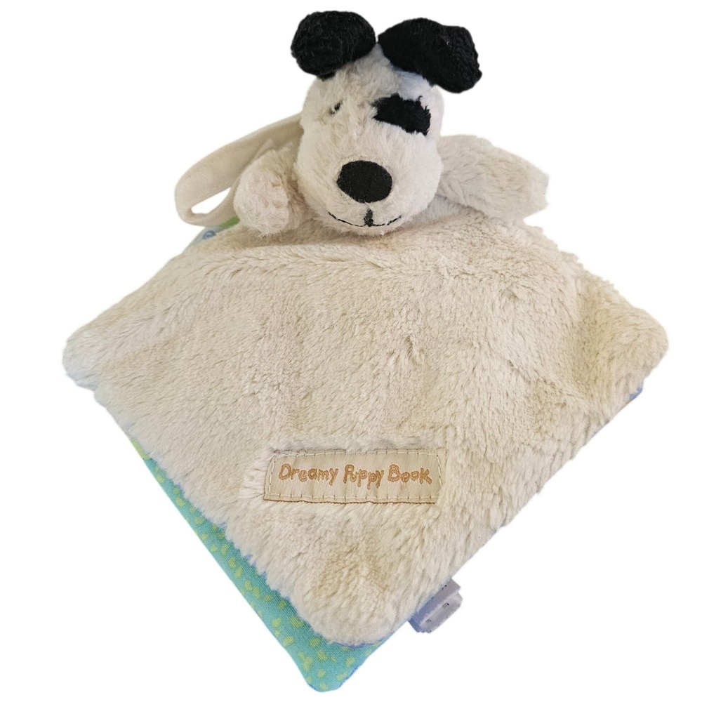 Jellycat Dreamy Puppy Soft Cloth Baby Book Lovey Plush Little London‎ Toy